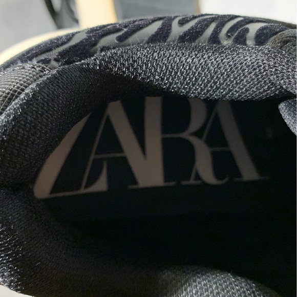 Zara black zebra print platform sneaker size 40|9 - Picture 6 of 7